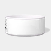 Husky Minimalist Line Art personalized bowl Napf (Rechts)