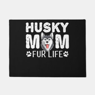 Husky Mom für das Leben   Funny Dog Tagesgeschenk Fußmatte