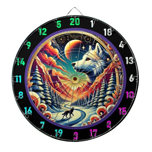 Husky Mountain Aura Wall Decke Dartscheibe (vorne)