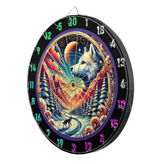 Husky Mountain Aura Wall Decke Dartscheibe (Vorderseite rechts)