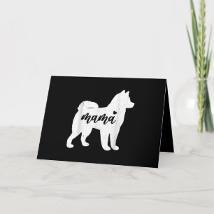 Husky Mthers Day Dog Paw Lover Gift Feiertagskarte