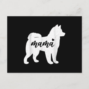 Husky Mthers Day Dog Paw Lover Gift Postkarte