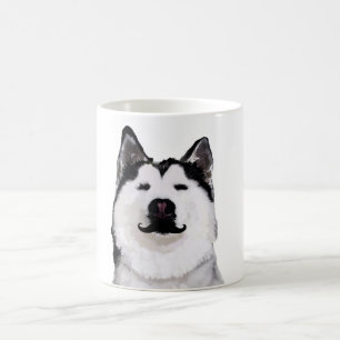 Husky Mustaches Tasse