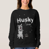 Husky Niedlich Dog Sweatshirt (Vorderseite)