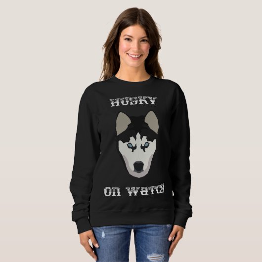 Husky on Watch Sweatshirt (Vorne ganz)