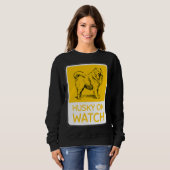 Husky on Watch Sweatshirt (Vorne ganz)