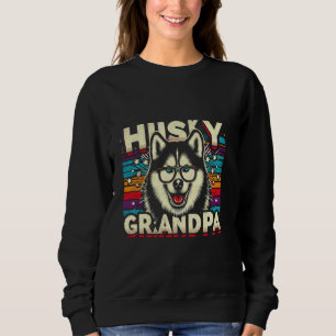 Husky-Opa Siberian Husky Hund Haustier für Männer Sweatshirt