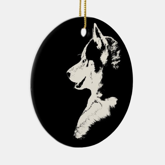 Husky Ornament Malamute Keepake Dog Geschenke (Rechts)