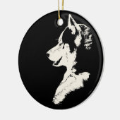 Husky Ornament Malamute Keepake Dog Geschenke (Links)