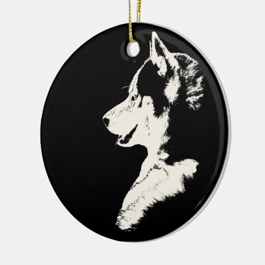 Husky Ornament Malamute Keepake Dog Geschenke (Links)