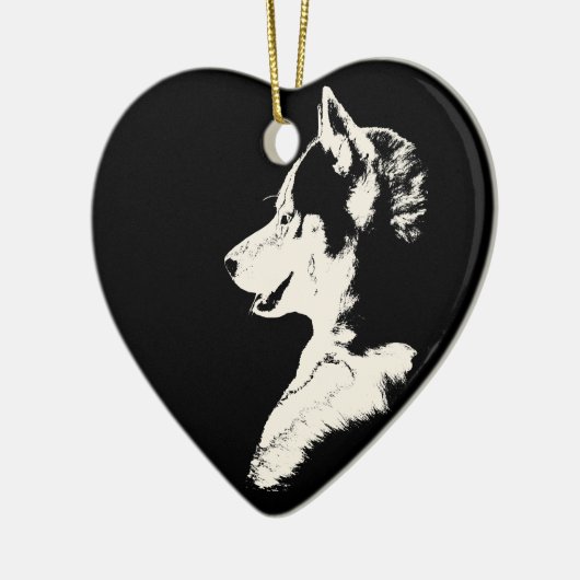 Husky Ornament Malamute Keepake Dog Geschenke (Links)