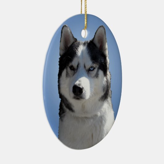 Husky Ornament Malamute Keepake Dog Geschenke (Rechts)