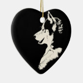 Husky Ornament Malamute Keepake Dog Geschenke (Rechts)