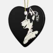 Husky Ornament Malamute Keepake Dog Geschenke (Links)