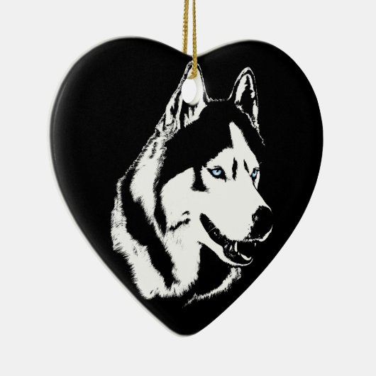 Husky Ornament Malamute Keepake Dog Geschenke (Rechts)