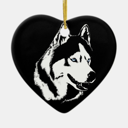 Husky Ornament Malamute Keepake Dog Geschenke (Vorne)