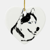 Husky Ornament Malamute Keepake Dog Geschenke (Hinten)