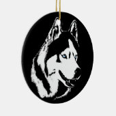 Husky-Ornament-Malamute Keepake-Hunde-Geschenke Keramikornament (Rechts)