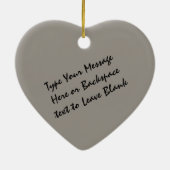 Husky-Ornament Personalisierter Wolf-Dekoration Keramik Ornament (Hinten)