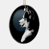 Husky-Ornament Personalisierter Wolf-Dekoration Keramik Ornament (Rechts)