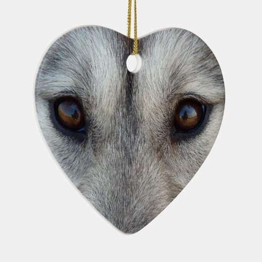 Husky Ornament Wolf Pup Keepake Dog Geschenke (Rechts)