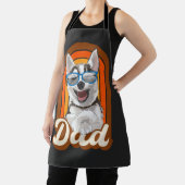 Husky Papa, Papa, Hund, Liebe, Huskies Schürze (InSitu)