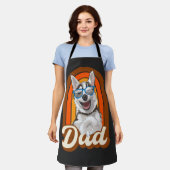Husky Papa, Papa, Hund, Liebe, Huskies Schürze (Getragen)