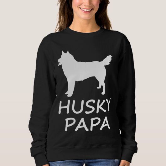 Husky Papa Sweatshirt (Vorderseite)