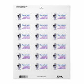 Husky Party Center Adressaufkleber (Vorne)