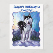 Husky Party Center Ankündigungspostkarte (Vorderseite)