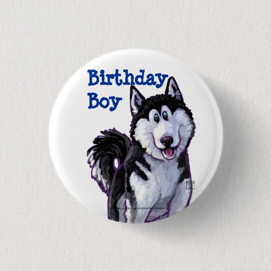 Husky-Partycenter Button (Vorderseite)