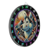 Husky Peak Glow Wall Akzent Dartscheibe (Vorderseite Links)