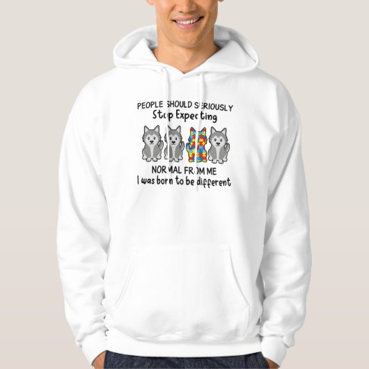 Husky People Should Seriously Autism Awareness Hoodie (Vorderseite)
