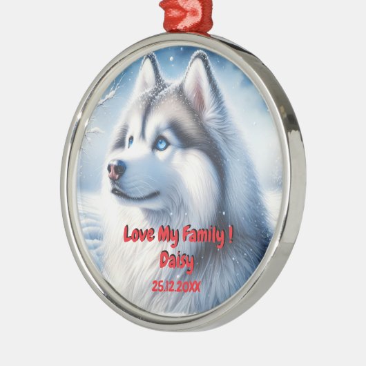 Husky Personalisation Weihnachtsschmuck (Links)