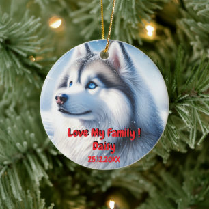Husky Personalisation Weihnachtsschmuck