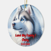 Husky Personalisation Weihnachtsschmuck (Links)