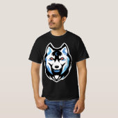 Husky-Personalisierter Wolf T-Shirt (Vorne ganz)