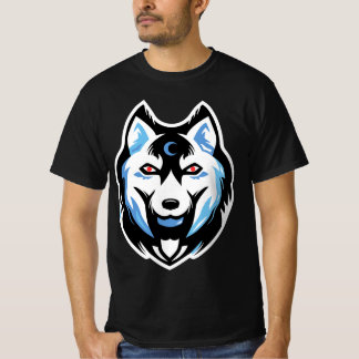 Husky-Personalisierter Wolf T-Shirt