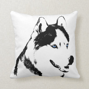 Husky-Pillow-Sibirien-Husky-Malamute-Geschenke Kissen