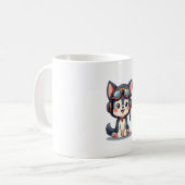 Husky Pilot Hund Lover Malamute Kaffeetasse (Vorderseite Links)