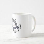 Husky Pilot Hund Lover Malamute Kaffeetasse (VorderseiteRechts)
