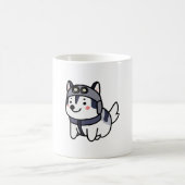 Husky Pilot Hund Lover Malamute Kaffeetasse (Mittel)