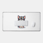 Husky Pilot Hund Lover Malamute Schreibtischunterlage (Tastatur & Maus)