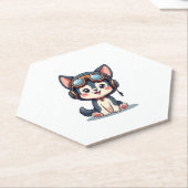 Husky Pilot Hund Lover Malamute Untersetzer (angewinkelt)