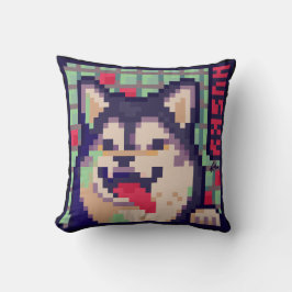 Husky Pixel Art Kissen
