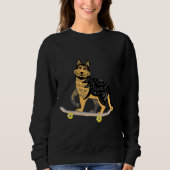 Husky Play Skateboard Sweatshirt (Vorderseite)