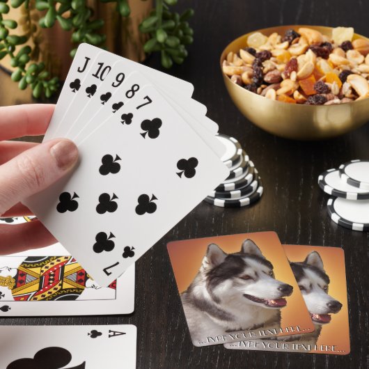 Husky Playing Cards Personalisieren Schlittenhunde Spielkarten (In Situ)