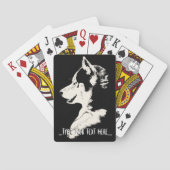 Husky Playing Cards Personalisieren Schlittenhunde Spielkarten (Rückseite)