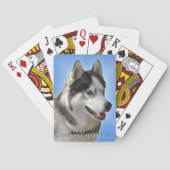 Husky Playing Cards Personalisieren Schlittenhunde Spielkarten (Rückseite)
