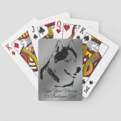 Husky Playing Cards Personalisierte Husky Hund Car Spielkarten (Rückseite)